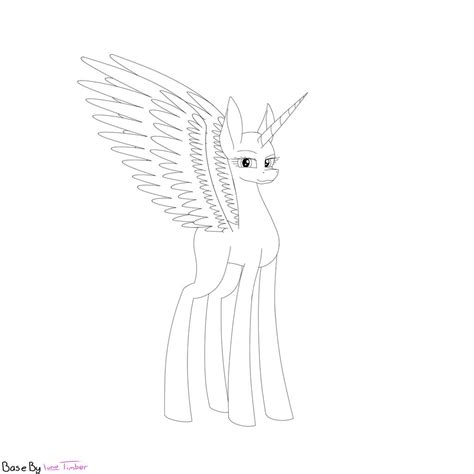 MLP Alicorn Base by LunaTimber on DeviantArt