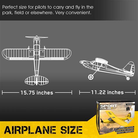 Buy VOLANTEXRC RC Plane 3CH Remote Control Airplane Ready to Fly Sport ...