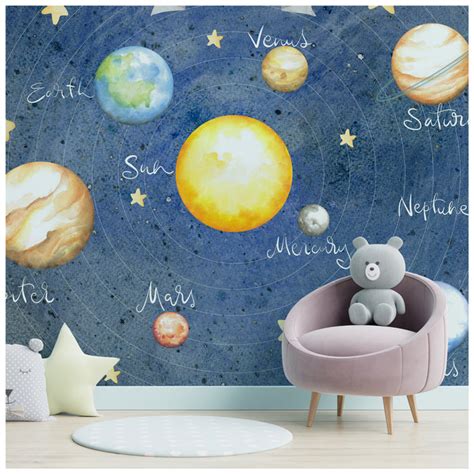 Solar System Theme Wallpaper – My Cute Stickons