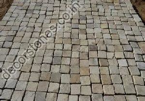 Enhance Your Outdoor Space with Kandla Grey Indian Sandstone Cobbles ...
