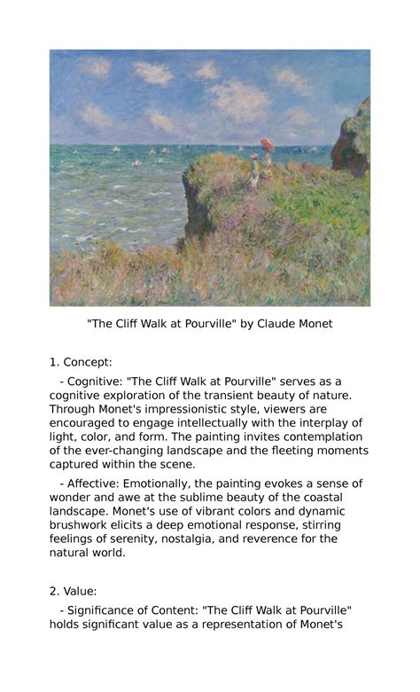 The Cliff Walk at Pourville ppp - "The Cliff Walk at Pourville" by ...