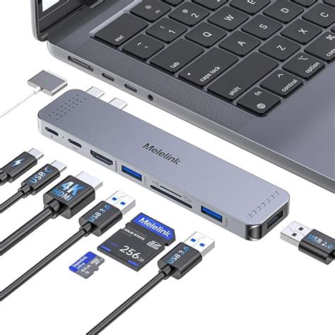 USB C Hub Adapter for MacBook Pro/Air M5 M4 M3 M2 M1 2025-2018