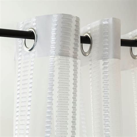 Buy Corsica Set of 2 Embroidered Sheer Door Curtains from Corsica by ...