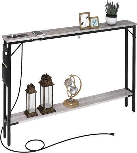 SAUCE ZHAN Sofa Table with Outlet and USB Port, 47 India | Ubuy