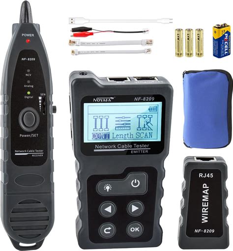 Advanced Cable Tester with PoE Multifunction Wire Tracker Network Cable ...