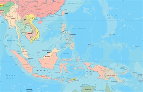 Map Of Asia And Philippines