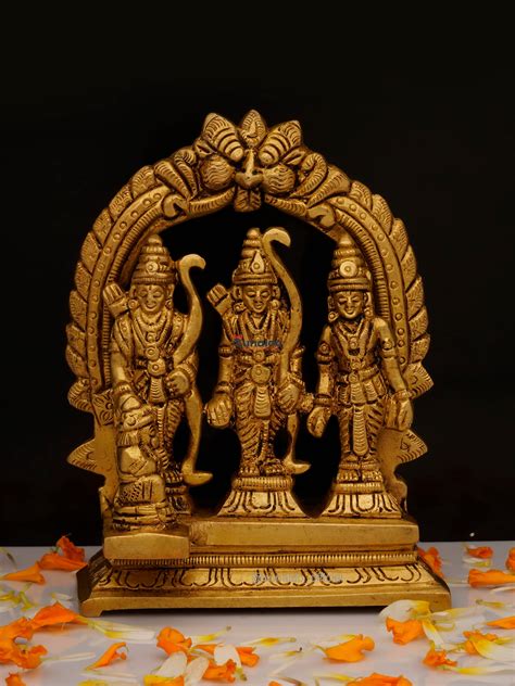 Brass Ram Darbar with Yeli Ring - 5 Inch – zunaldo.com