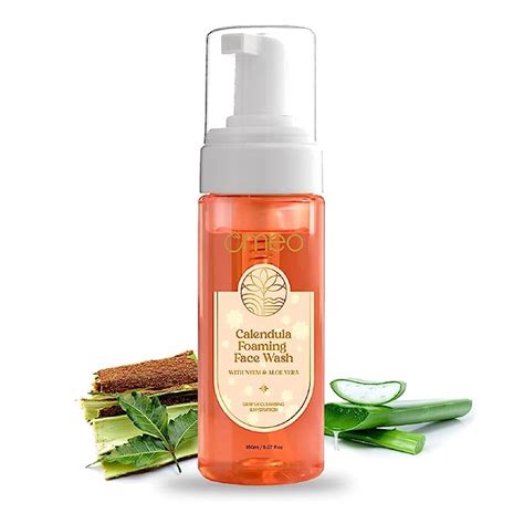 Omeo Calendula Foaming Face Wash with Natural Extracts of Calendula ...