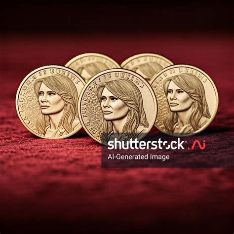 Coins Melania Trump AI-generated image 2573996661 | Shutterstock
