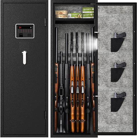 Amazon.com: Aipuwo 6-8 Biometric Gun Safe Rifle for Home, Fingerprint ...