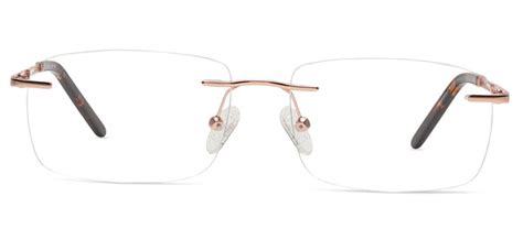 Specsmakers Happster Lightanium Unisex Eyeglasses Rimless Rectangle La ...