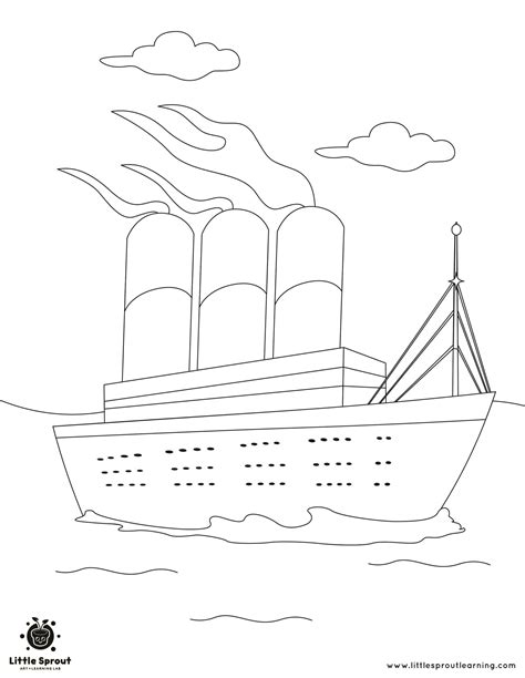 The Best Titanic Coloring Pages | Little Sprout Art