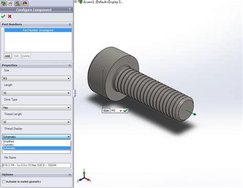 Thread in SolidWorks 的图像结果