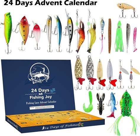 GOANDO Fishing Lures 2024 Advent Calendar Christmas Countdown Lure ...