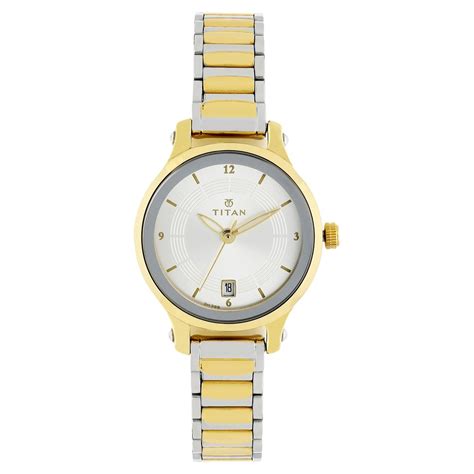 Buy Online Titan Quartz Analog Silver Dial Stainless Steel Strap Watch ...