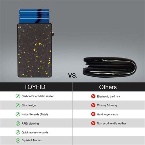 TOYFID Best Pop Up RFID Mens Wallet forged Carbon Fiber Minimalist Ama ...