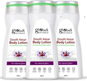 Globus Naturals Doodh Kesar Body Lotion For Natural Glow, Pack of 3 ...