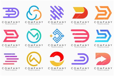 Premium Vector | Abstract letter d logo icon set design for business of luxury elegant simple - Abstract Letter D