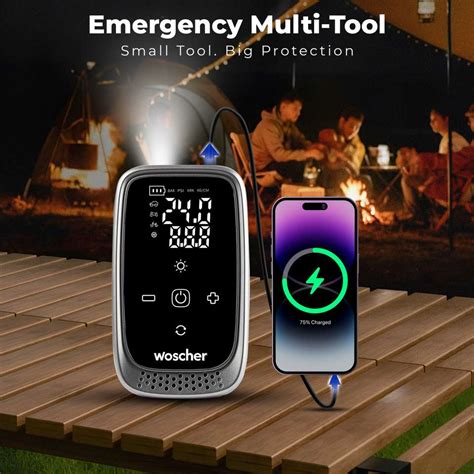 Woscher i23 4500mAh 2in1 Cordless Tyre Inflator 150 psi Tyre Air Pump ...