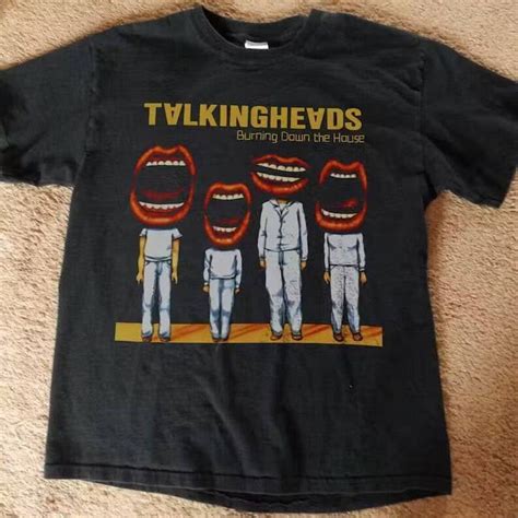 Rare talking heads T-shirt Black - Walmart.com
