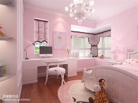 儿童房装修案例之粉色系的女孩房-上海装潢网