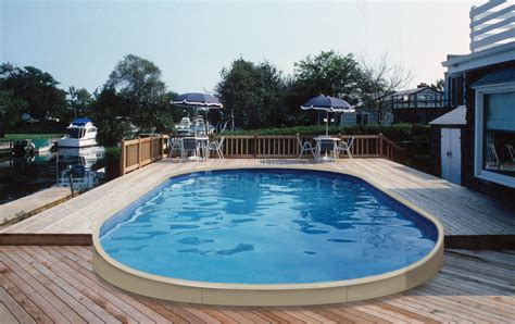 Buy and Oval Shaped Custom Above Ground Pool Online