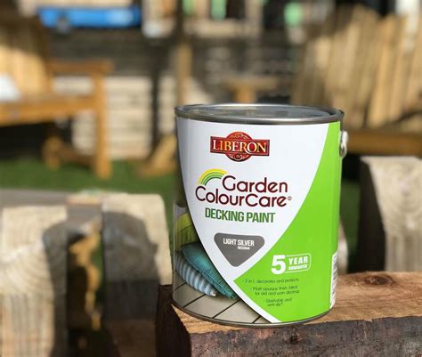 Liberon ‘Light Silver’ Garden ColourCare Decking Paint 2.5L - Woodstoc ...
