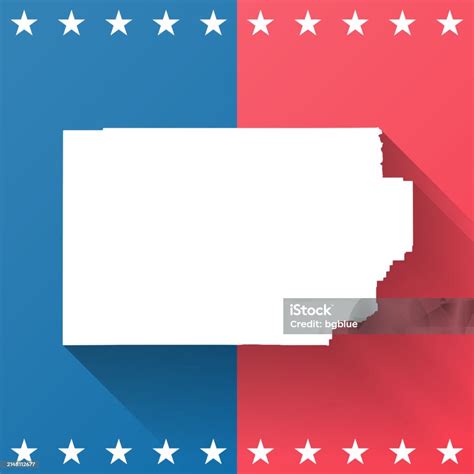 Millard County Utah Map On Blue And Red Background Stock Illustration ...