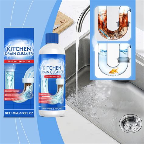 Kitchen Drain Pipe Cleaner | Powerful Sewer Hair & Grease Remover ...