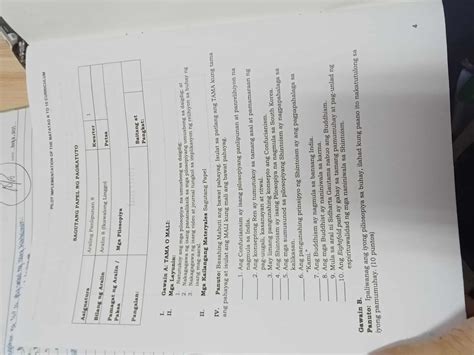 Activity A: True or False Instructions: Read each statement carefully. W..