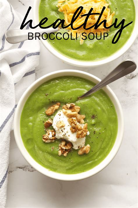 Healthy Broccoli Soup - The Busy Baker