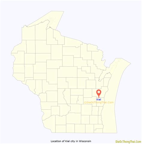 Map of Kiel city - Thong Thai Real