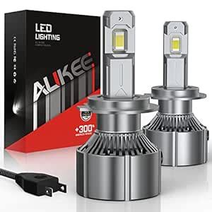 au-kee H7 LED Headlight Bulb 10000Lm 6000K Bright Cool White Conversion ...