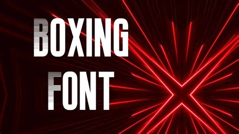 Boxing Font 的图像结果