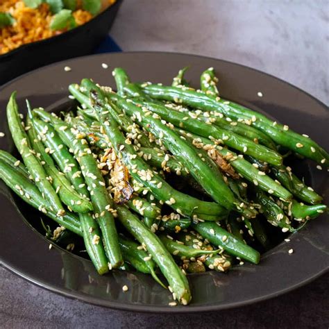 Sautéed Sesame Green Beans - Veena Azmanov