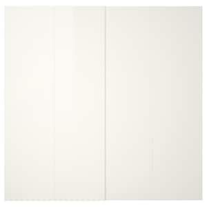 HASVIK pair of sliding doors, high-gloss white, 200x236 cm (783/4x927/8 ...