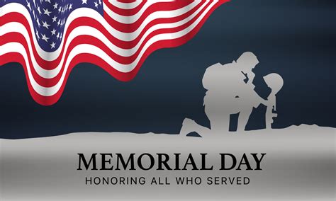 memorial day remember and honor background,united states flag, with ...