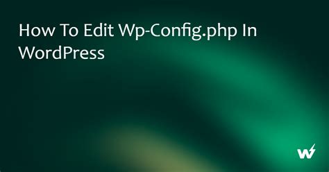 Image result for WP Config.php File
