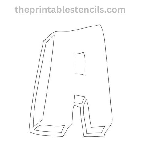 Printable Bubble Letter Stencils