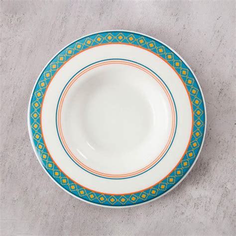 Buy Clay Craft India Circus Swirling Safari Teal Ceramic Cup And Saucer ...