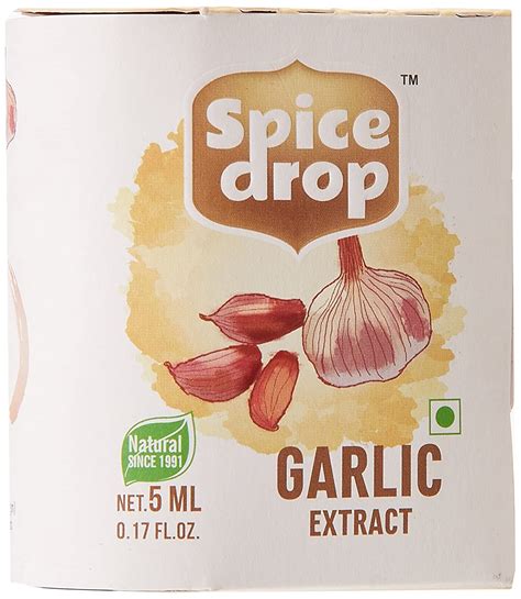 Spice Drop Garlic (Lahsun) Extract | 100% Natural | For Cooking, Baking ...
