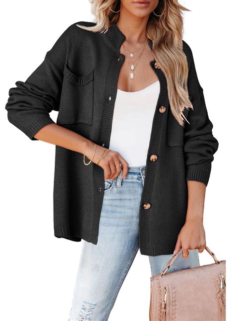 *USED*Dokotoo Womens Fall Fashion 2024 Black Cardigan Sweaters Dressy ...