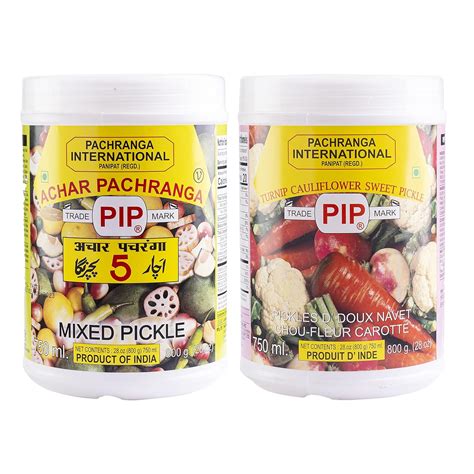 PACHRANGA International PIP (2 IN 1) Combo Pack Of Mixed Pickle- 800gm ...