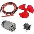 SP 2V DC Fan for Desktop PC Kit (555 DC Motor + 6 Inch Fan for Desktop ...
