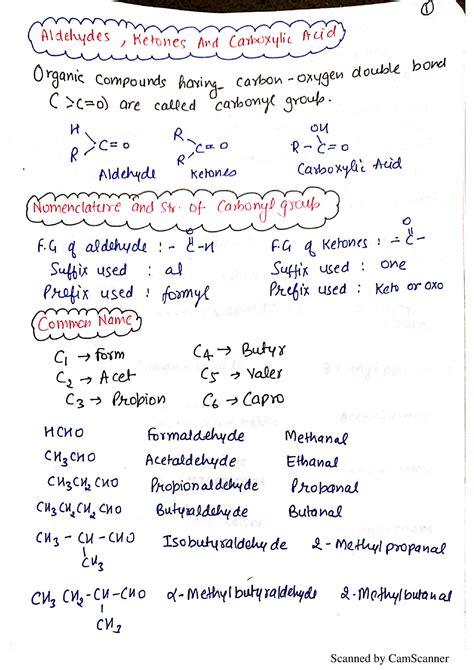 Aldehydes Ketones - Computer - Studocu