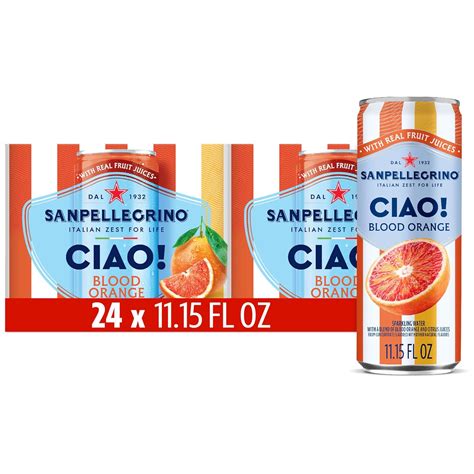 Amazon.com: Sanpellegrino CIAO Blood Orange Sparkling Water, Low ...