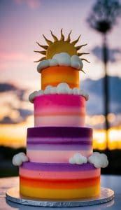 Image result for Fondant Sunset Cake Tutorial
