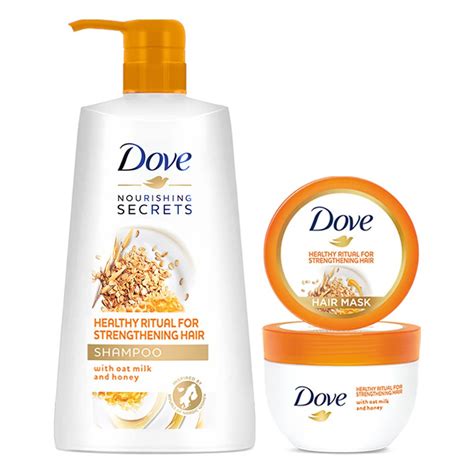 Buy Dove Healthy Ritual for Strengthening Hair Shampoo, 650 ml and Mask ...