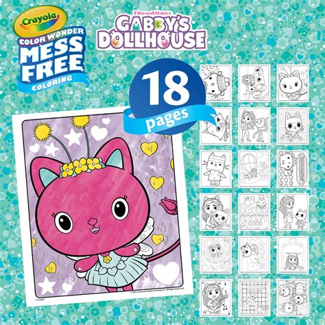Crayola Color Wonder Mess-Free Colouring Pages & Mini Markers, Gabby's ...