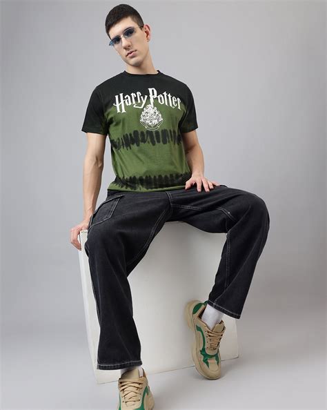 Harry Potter Slytherin Theme Tie-Dye Regular Fit Tshirt Men – Free ...